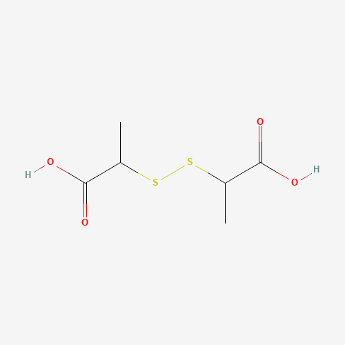 2-(1-carboxyethyldisulfanyl)propanoic acid (CAS: 4775-93-3) - Chemical Structure and Molecular Formula 