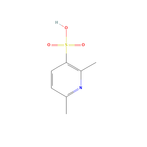 2,6-dimethylpyridine-3-sulfonic acid (CAS: 87655-41-2) - Chemical Structure and Molecular Formula 