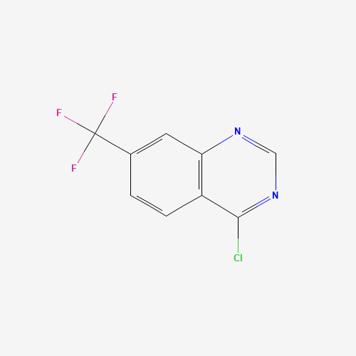 4-chloro-7-(trifluoromethyl)quinazoline (CAS: 16499-65-3) - Chemical Structure and Molecular Formula 