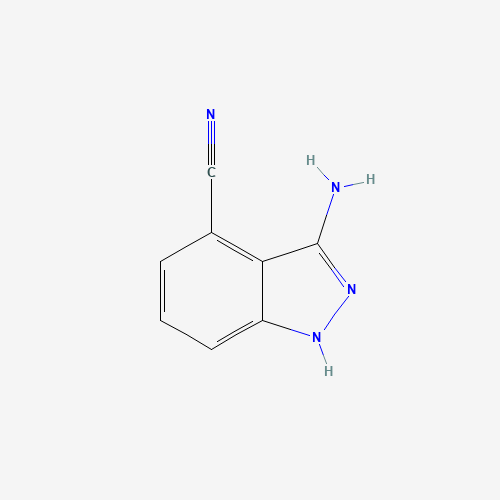 3-amino-1H-indazole-4-carbonitrile (CAS: 1240518-54-0) - Chemical Structure and Molecular Formula 