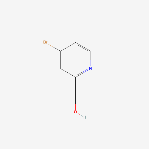 2-(4-bromopyridin-2-yl)propan-2-ol (CAS: 477252-20-3) - Chemical Structure and Molecular Formula 