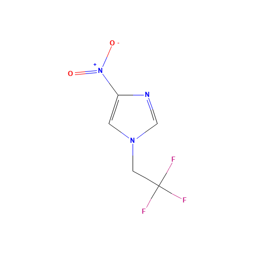 4-nitro-1-(2,2,2-trifluoroethyl)imidazole (CAS: 1200606-90-1) - Chemical Structure and Molecular Formula 