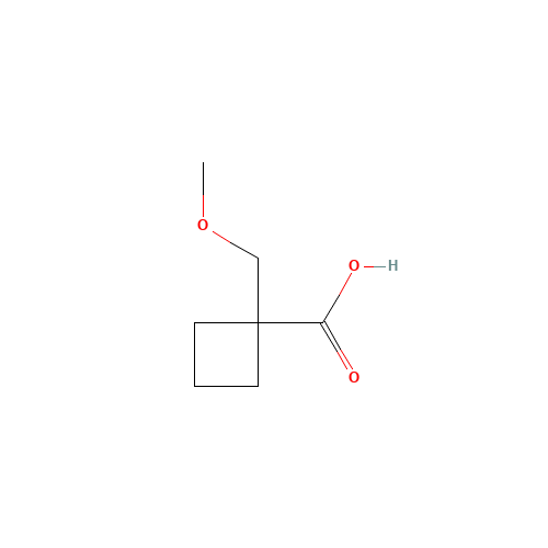 1-(methoxymethyl)cyclobutane-1-carboxylic acid (CAS: 1082766-22-0) - Chemical Structure and Molecular Formula 