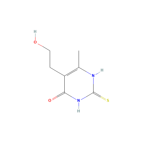 5-(2-hydroxyethyl)-6-methyl-2-sulfanylidene-1H-pyrimidin-4-one (CAS: 21585-16-0) - Related Chemical Product