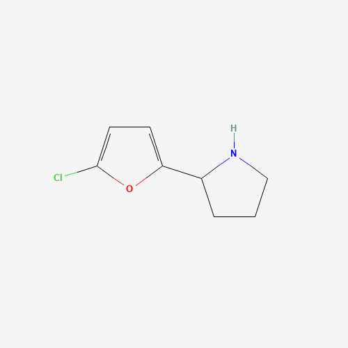 2-(5-chlorofuran-2-yl)pyrrolidine (CAS: 1024591-83-0) - Chemical Structure and Molecular Formula 