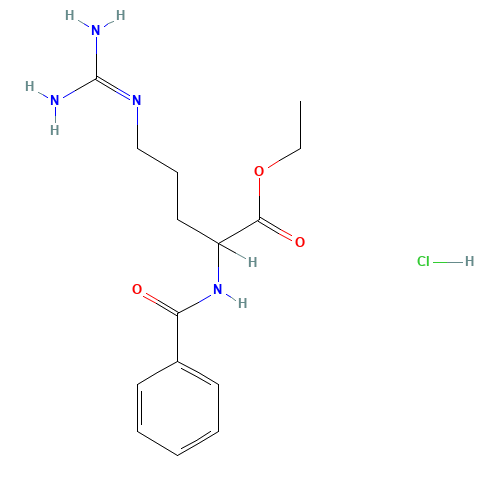 ethyl 2-benzamido-5-(diaminomethylideneamino)pentanoate;hydrochloride (CAS: 128805-94-7) - Related Chemical Product