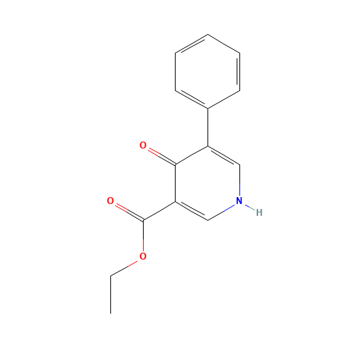 ethyl 4-oxo-5-phenyl-1H-pyridine-3-carboxylate (CAS: 72676-86-9) - Chemical Structure and Molecular Formula 