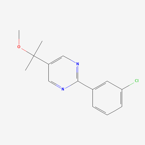 2-(3-chlorophenyl)-5-(2-methoxypropan-2-yl)pyrimidine (CAS: 1314390-26-5) - Chemical Structure and Molecular Formula 