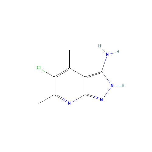 5-chloro-4,6-dimethyl-2H-pyrazolo[3,4-b]pyridin-3-amine (CAS: 350500-99-1) - Related Chemical Product