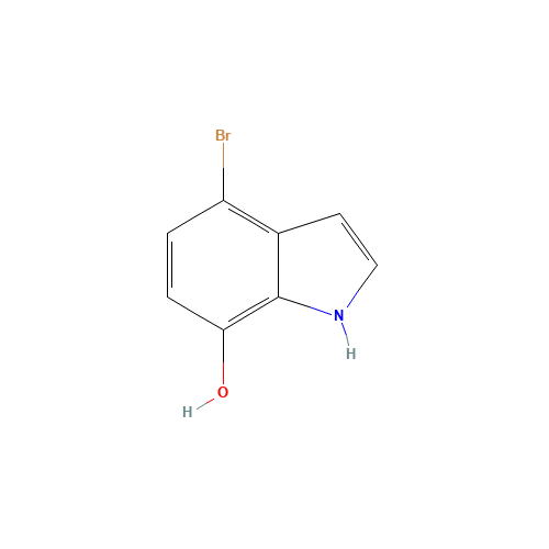 4-bromo-1H-indol-7-ol (CAS: 1167056-91-8) - Chemical Structure and Molecular Formula 