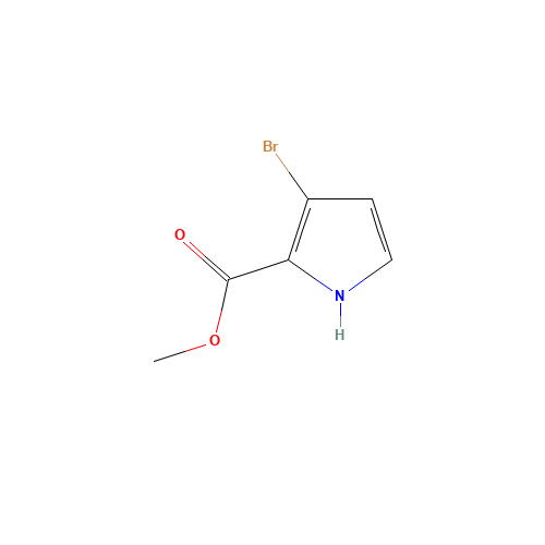 methyl 3-bromo-1H-pyrrole-2-carboxylate (CAS: 941714-57-4) - Chemical Structure and Molecular Formula 
