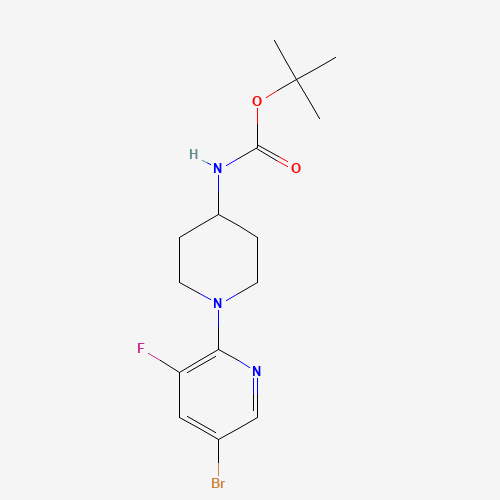 tert-butyl N-[1-(5-bromo-3-fluoropyridin-2-yl)piperidin-4-yl]carbamate (CAS: 1289057-08-4) - Related Chemical Product