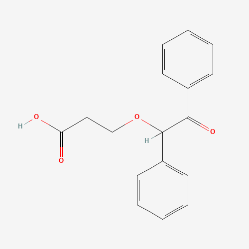 3-(2-oxo-1,2-diphenylethoxy)propanoic acid (CAS: 879896-64-7) - Chemical Structure and Molecular Formula 