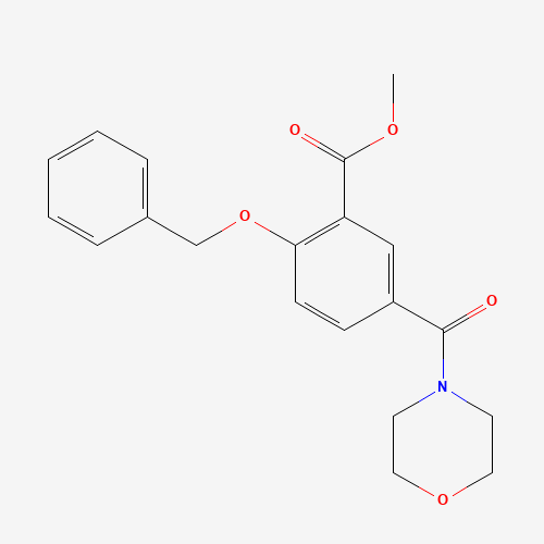 methyl 5-(morpholine-4-carbonyl)-2-phenylmethoxybenzoate (CAS: 1285516-60-0) - Related Chemical Product
