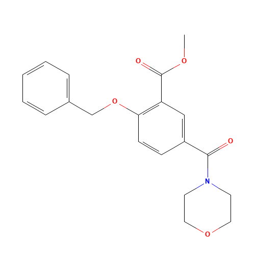 methyl 5-(morpholine-4-carbonyl)-2-phenylmethoxybenzoate (CAS: 1285516-60-0) - Related Chemical Product