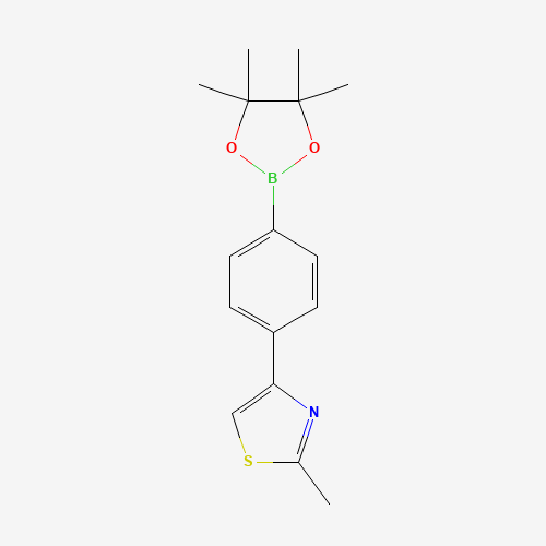 2-methyl-4-[4-(4,4,5,5-tetramethyl-1,3,2-dioxaborolan-2-yl)phenyl]-1,3-thiazole (CAS: 857283-68-2) - Related Chemical Product