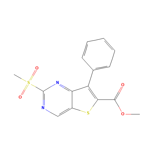 methyl 2-methylsulfonyl-7-phenylthieno[3,2-d]pyrimidine-6-carboxylate (CAS: 1462949-87-6) - Related Chemical Product