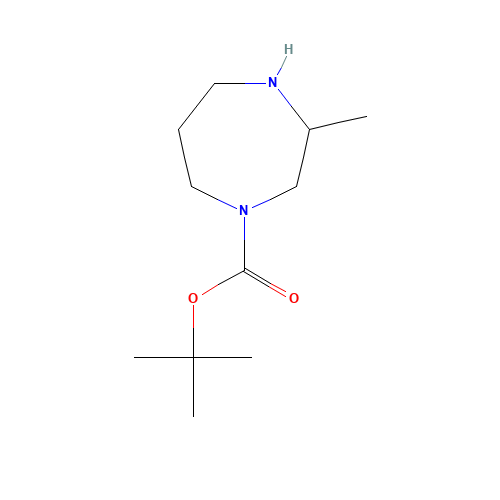 tert-butyl 3-methyl-1,4-diazepane-1-carboxylate (CAS: 194032-35-4) - Chemical Structure and Molecular Formula 