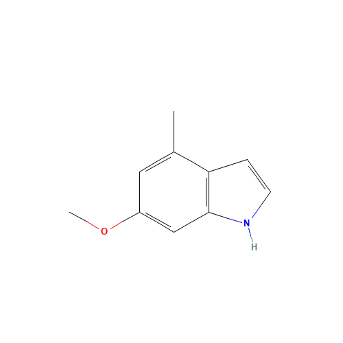 6-methoxy-4-methyl-1H-indole (CAS: 885521-27-7) - Chemical Structure and Molecular Formula 