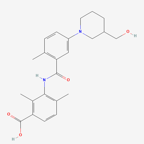 3-[[5-[3-(hydroxymethyl)piperidin-1-yl]-2-methylbenzoyl]amino]-2,4-dimethylbenzoic acid (CAS: 1529760-89-1) - Related Chemical Product