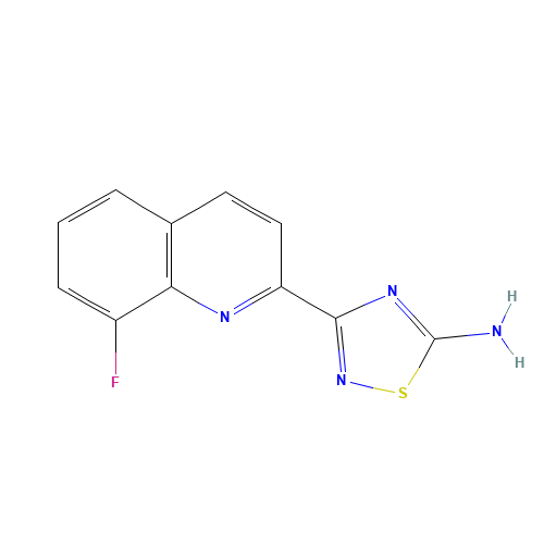 3-(8-fluoroquinolin-2-yl)-1,2,4-thiadiazol-5-amine (CAS: 1179359-90-0) - Related Chemical Product