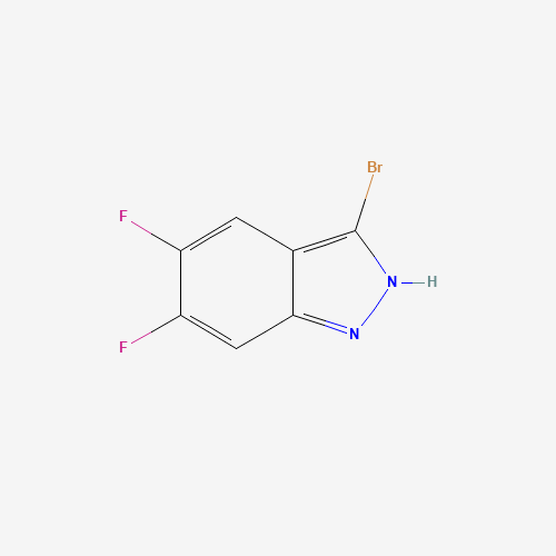 3-bromo-5,6-difluoro-2H-indazole (CAS: 1017781-94-0) - Chemical Structure and Molecular Formula 