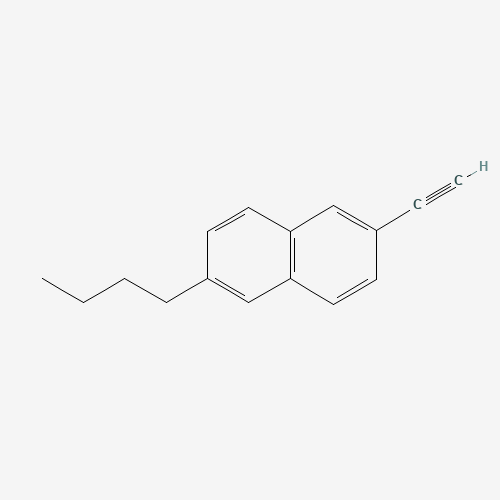 2-butyl-6-ethynylnaphthalene (CAS: 1384852-21-4) - Chemical Structure and Molecular Formula 