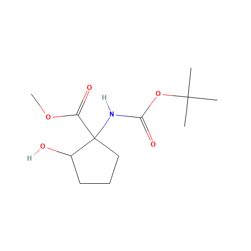 methyl 2-hydroxy-1-[(2-methylpropan-2-yl)oxycarbonylamino]cyclopentane-1-carboxylate (CAS: 1453267-35-0) - Related Chemical Product