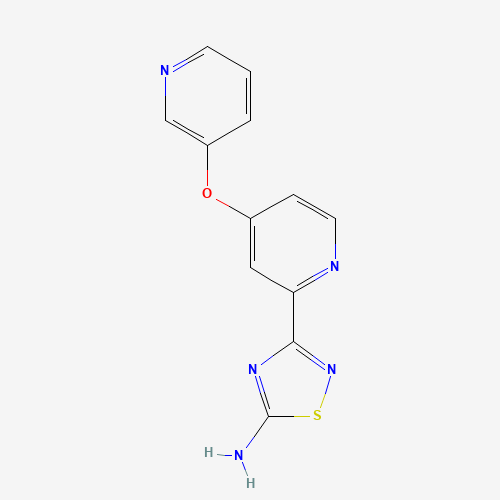 3-(4-pyridin-3-yloxypyridin-2-yl)-1,2,4-thiadiazol-5-amine (CAS: 1179360-69-0) - Related Chemical Product