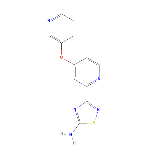 3-(4-pyridin-3-yloxypyridin-2-yl)-1,2,4-thiadiazol-5-amine (CAS: 1179360-69-0) - Related Chemical Product