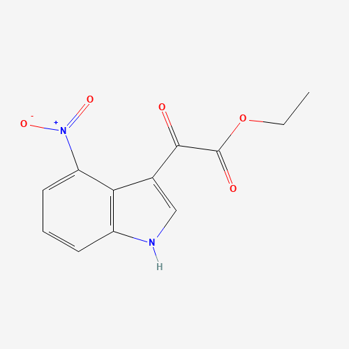 ethyl 2-(4-nitro-1H-indol-3-yl)-2-oxoacetate (CAS: 91974-30-0) - Chemical Structure and Molecular Formula 