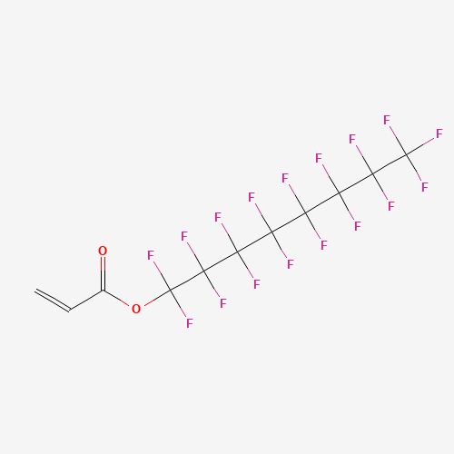 1,1,2,2,3,3,4,4,5,5,6,6,7,7,8,8,8-heptadecafluorooctyl prop-2-enoate (CAS: 15498-45-0) - Chemical Structure and Molecular Formula 