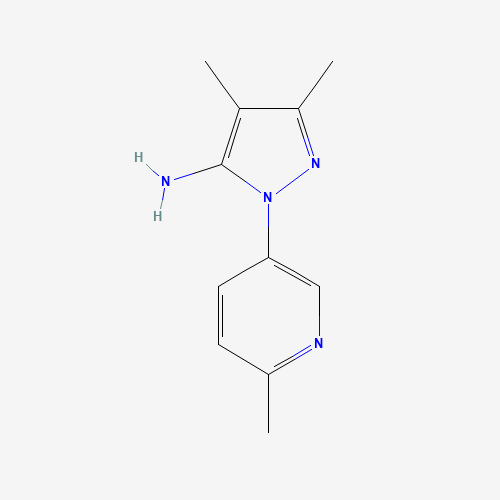 4,5-dimethyl-2-(6-methylpyridin-3-yl)pyrazol-3-amine (CAS: 1335140-85-6) - Related Chemical Product