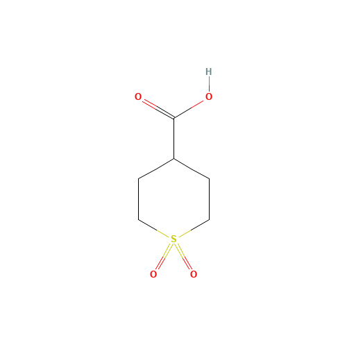 1,1-dioxothiane-4-carboxylic acid (CAS: 64096-87-3) - Chemical Structure and Molecular Formula 