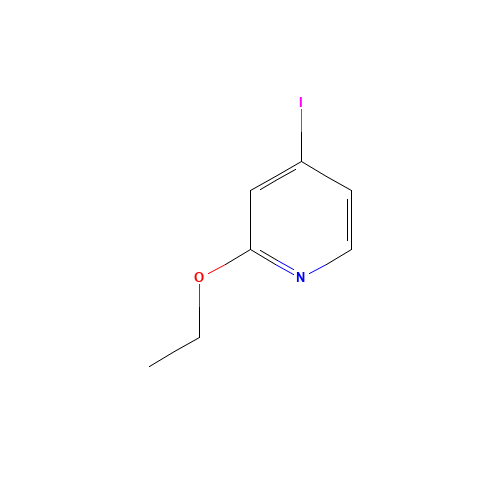 2-ethoxy-4-iodopyridine (CAS: 1363437-55-1) - Chemical Structure and Molecular Formula 
