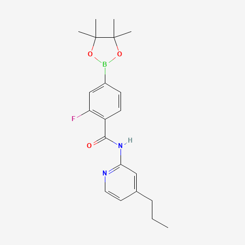 2-fluoro-N-(4-propylpyridin-2-yl)-4-(4,4,5,5-tetramethyl-1,3,2-dioxaborolan-2-yl)benzamide (CAS: 1419221-40-1) - Related Chemical Product