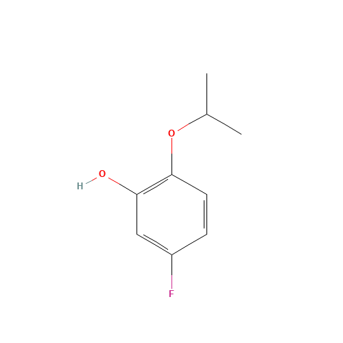 5-fluoro-2-propan-2-yloxyphenol (CAS: 1243390-32-0) - Chemical Structure and Molecular Formula 