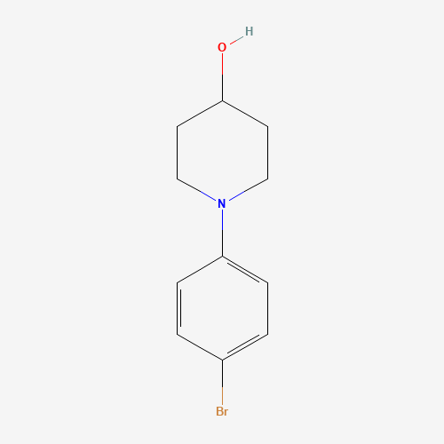 1-(4-bromophenyl)piperidin-4-ol (CAS: 1226154-84-2) - Chemical Structure and Molecular Formula 
