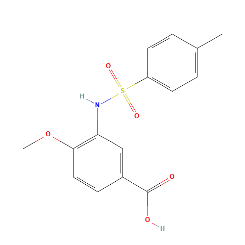 4-methoxy-3-[(4-methylphenyl)sulfonylamino]benzoic acid (CAS: 63304-89-2) - Related Chemical Product