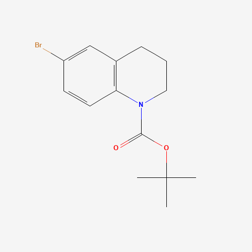 tert-butyl 6-bromo-3,4-dihydro-2H-quinoline-1-carboxylate (CAS: 1123169-45-8) - Chemical Structure and Molecular Formula 