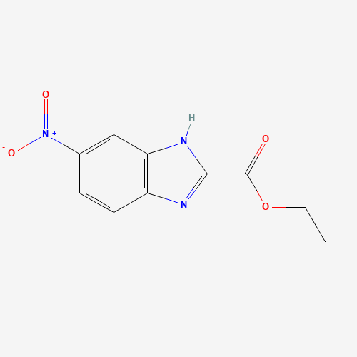 ethyl 6-nitro-1H-benzimidazole-2-carboxylate (CAS: 29039-60-9) - Chemical Structure and Molecular Formula 