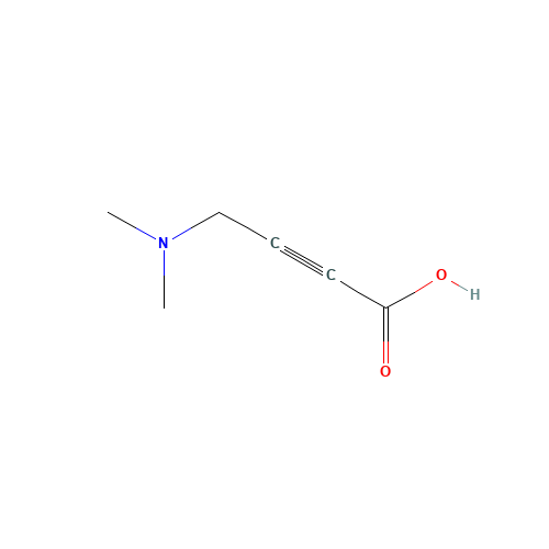 4-(dimethylamino)but-2-ynoic acid (CAS: 118764-05-9) - Chemical Structure and Molecular Formula 