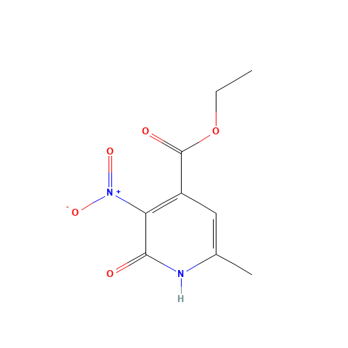 ethyl 6-methyl-3-nitro-2-oxo-1H-pyridine-4-carboxylate (CAS: 70026-89-0) - Chemical Structure and Molecular Formula 