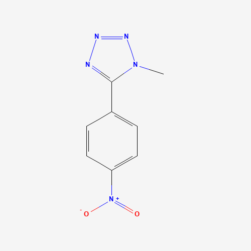 1-methyl-5-(4-nitrophenyl)tetrazole (CAS: 20743-51-5) - Chemical Structure and Molecular Formula 