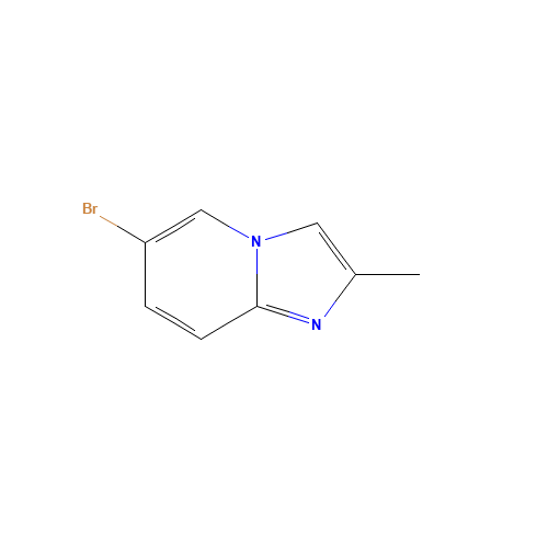 6-bromo-2-methylimidazo[1,2-a]pyridine (CAS: 4044-99-9) - Chemical Structure and Molecular Formula 