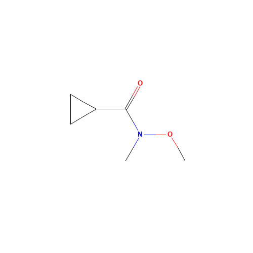 N-methoxy-N-methylcyclopropanecarboxamide (CAS: 147356-78-3) - Chemical Structure and Molecular Formula 