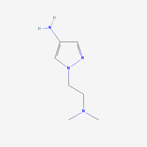 1-[2-(dimethylamino)ethyl]pyrazol-4-amine (CAS: 1152939-98-4) - Chemical Structure and Molecular Formula 