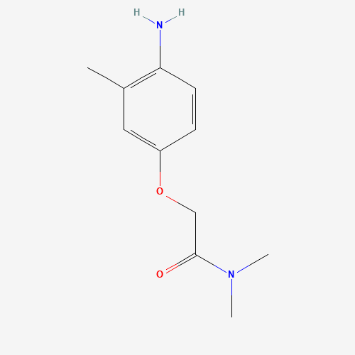 2-(4-amino-3-methylphenoxy)-N,N-dimethylacetamide (CAS: 201853-08-9) - Chemical Structure and Molecular Formula 
