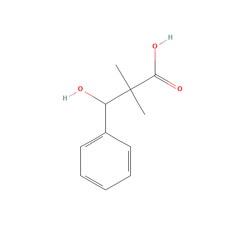 3-hydroxy-2,2-dimethyl-3-phenylpropanoic acid (CAS: 23985-59-3) - Chemical Structure and Molecular Formula 