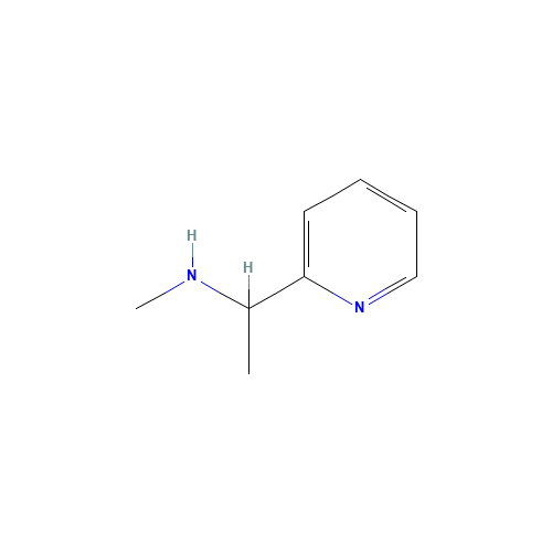 N-methyl-1-pyridin-2-ylethanamine (CAS: 114366-07-3) - Chemical Structure and Molecular Formula 